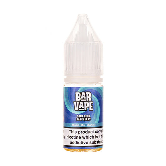 Sour Blue Raspberry Nic Salt E-Liquid by Bar Vape