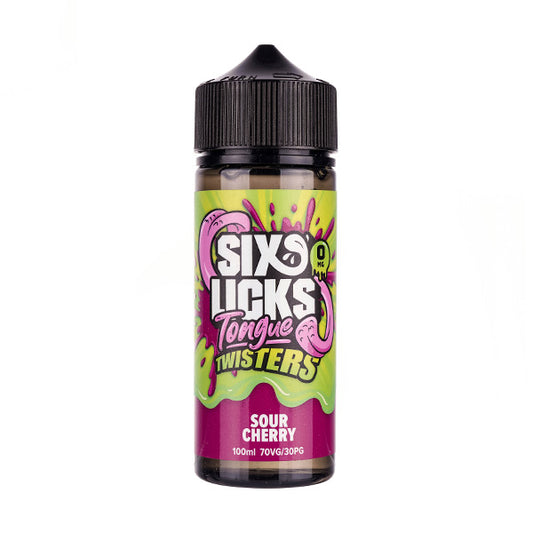 Sour Cherry 100ml Shortfill by Six Licks Tongue Twisters