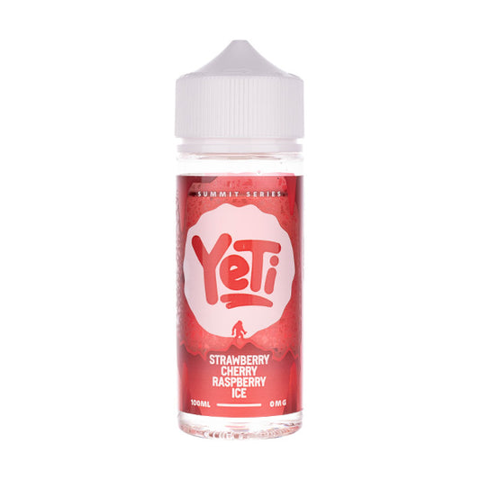 Strawberry Cherry Raspberry Ice 100ml Shortfill E-Liquid by Yeti Summit