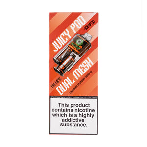 Juicy Pod 6000 Pro Disposable - strawberry raspberry cherry ice