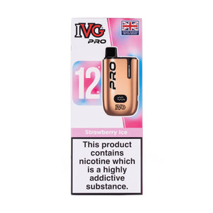 IVG Pro 12 Disposable Vape - Strawberry Ice