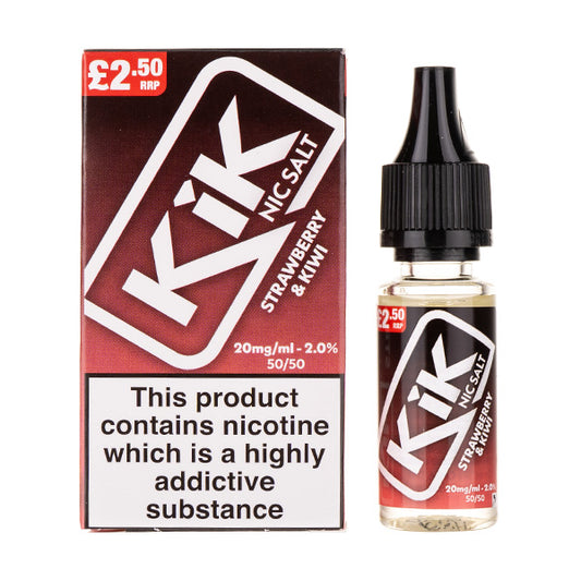 Strawberry & Kiwi Nic Salt E-Liquid by Kik