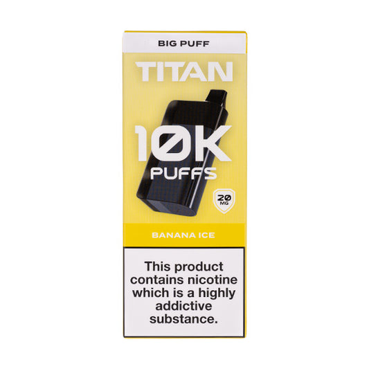 Titan 10k Rechargeable Disposable Vape - Banana Ice Flavour