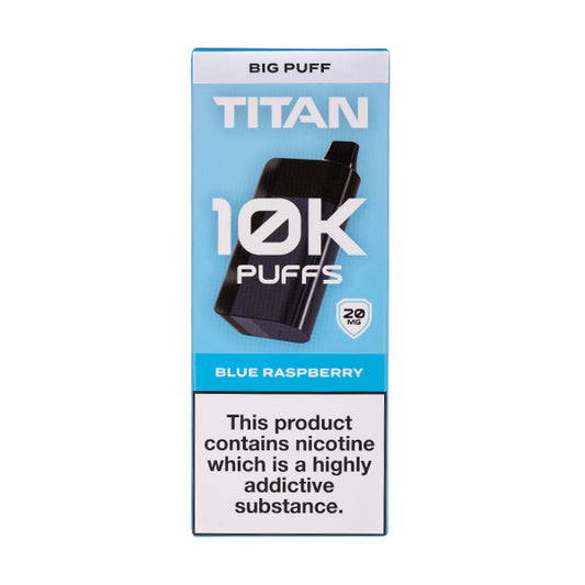 Titan 10k Rechargeable Disposable Vape - Blue Raspberry Flavour