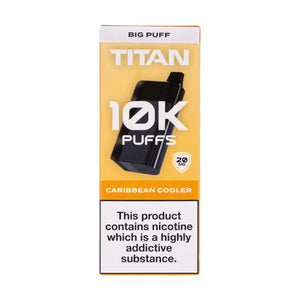 Titan 10k Rechargeable Disposable Vape - Caribbean Cooler Flavour