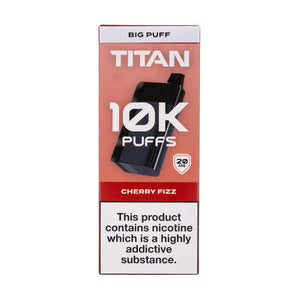 Titan 10k Rechargeable Disposable Vape - Cherry Fizz Flavour