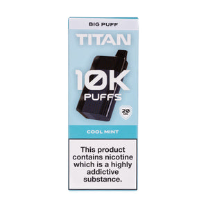 Titan 10k Rechargeable Disposable Vape - Cool Mint Flavour