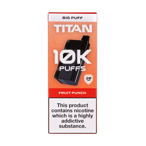 Titan 10k Rechargeable Disposable Vape - Fruit Punch Flavour