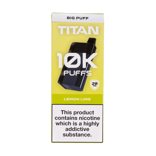 Titan 10k Rechargeable Disposable Vape - Lemon Lime Flavour