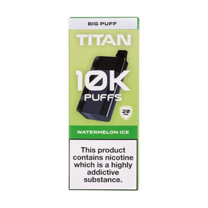 Titan 10k Rechargeable Disposable Vape - Watermelon Ice Flavour