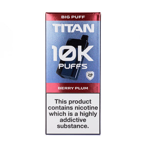 Titan 10k Rechargeable Disposable Vape - Berry Plum