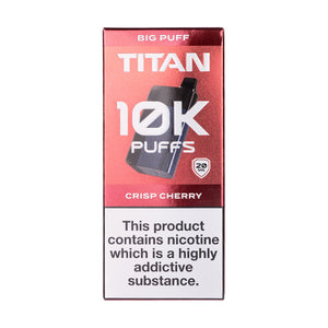 Titan 10k Rechargeable Disposable Vape - Crisp Cherry