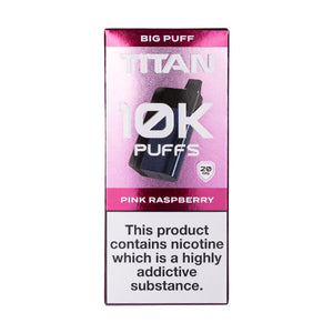 Titan 10k Rechargeable Disposable Vape - Pink Raspberry