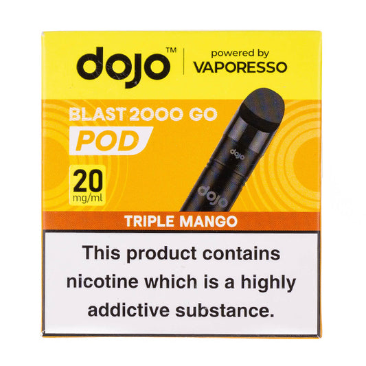 Triple Mango Dojo Blast 2000 Go Prefilled Pod + Refill by Vaporesso 