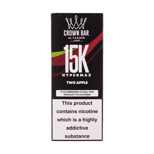 Al Fakher Crown Bar Hypermax 15k Disposable Vape - Two Apple