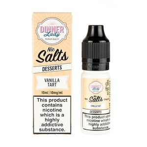 Dinner Lady Nic Salt E-Liquid - Vanilla Tart