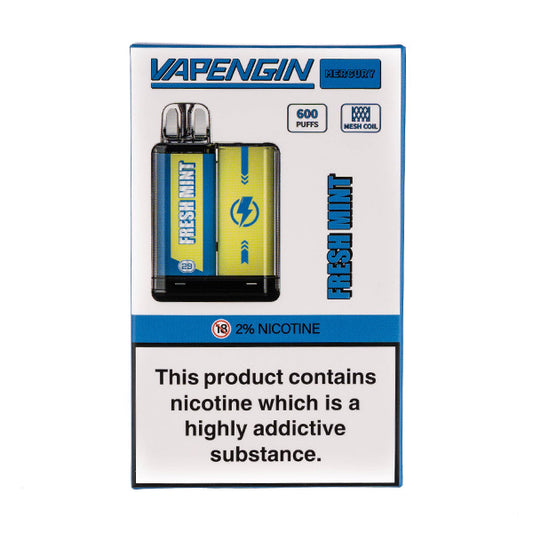 Vapengin Mercury Disposable Vape in Fresh Mint Flavour