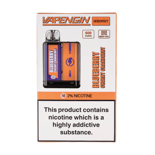 Vapengin Mercury Disposable Vape - Blueberry Cherry Cranberry