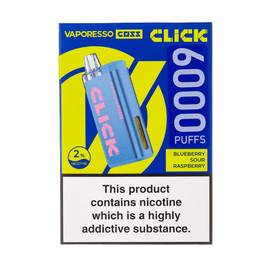 Vaporesso COSS Click Disposable Vape - Blueberry Sour Raspberry