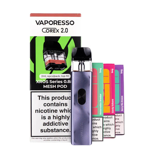 Vaporesso XROS 4 Mini Bundle - Ice Purple