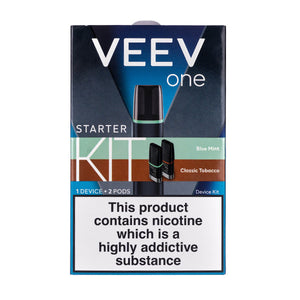 Veev One Starter Pod Kit by Veev Blue Mint & Classic Tobacco