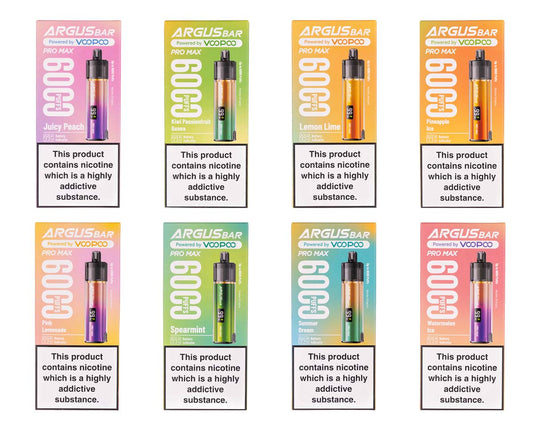 VooPoo Argus Bar Pro Max Disposable Vape - 10/10 Flavour Range