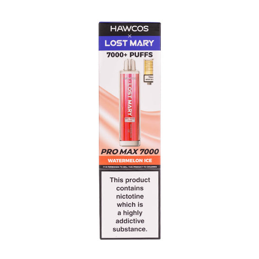 Lost Mary x Hawcos Pro Max 7000 Disposable Vape - Watermelon Ice