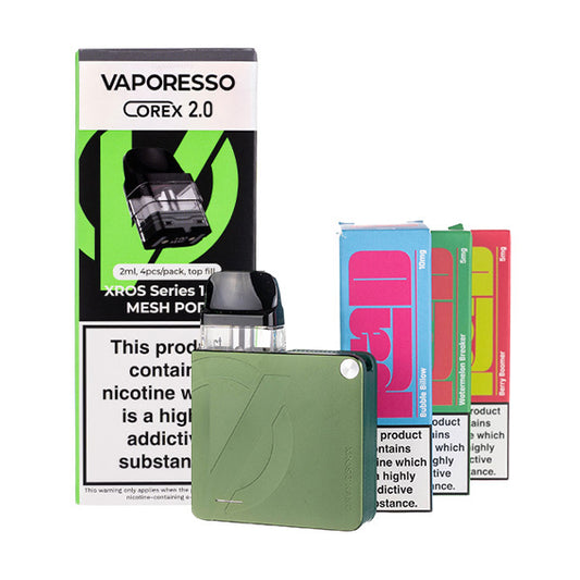 Vaporesso XROS 3 Nano Pod Kit Bundle - olive green