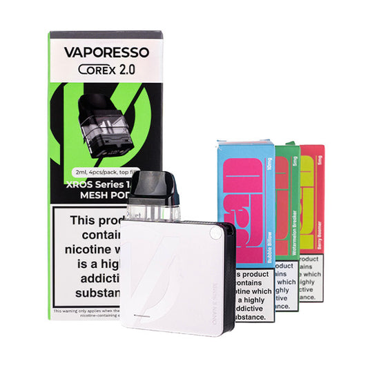 Vaporesso XROS 3 Nano Pod Kit Bundle - silver