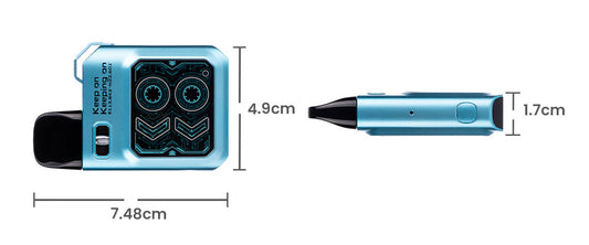 Caliburn GK3 Pod Kit by Uwell - Dimensions