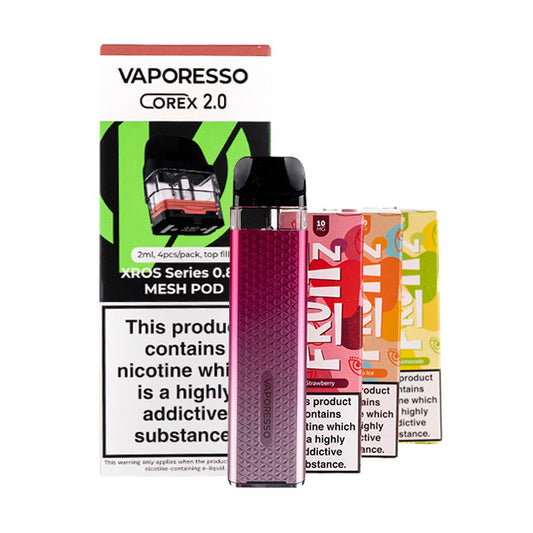 Vaporesso XROS 3 Mini Pod Kit Bundle - rose pink