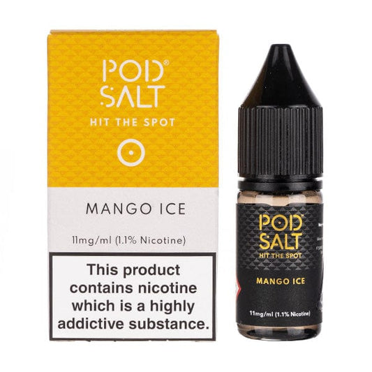 Mango Ice Nic Salt E-Liquid by Pod Salt (Bottle & Box)