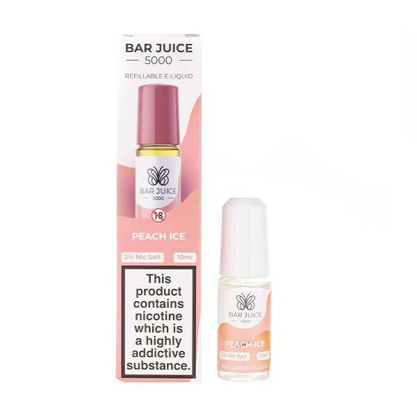 Bar Juice Peach Ice Nic Salt E-Liquid | Vape Superstore