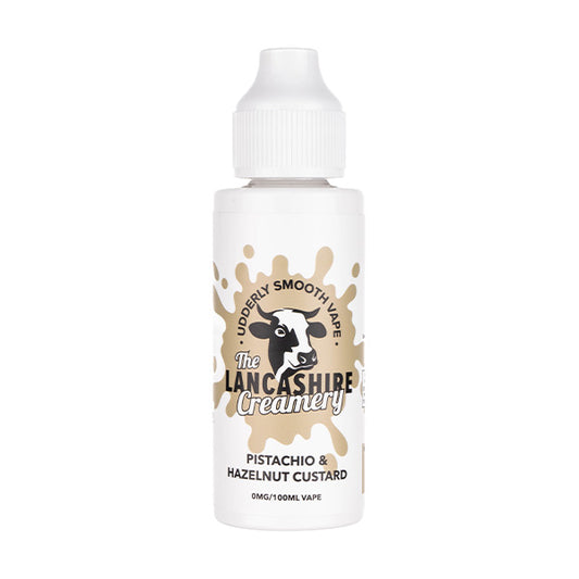 Pistachio Hazelnut Custard 100ml Shortfill E-Liquid by The Lancashire Creamery