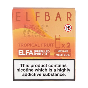 Tropical Fruits Elfa Prefilled Pods by Elf Bar